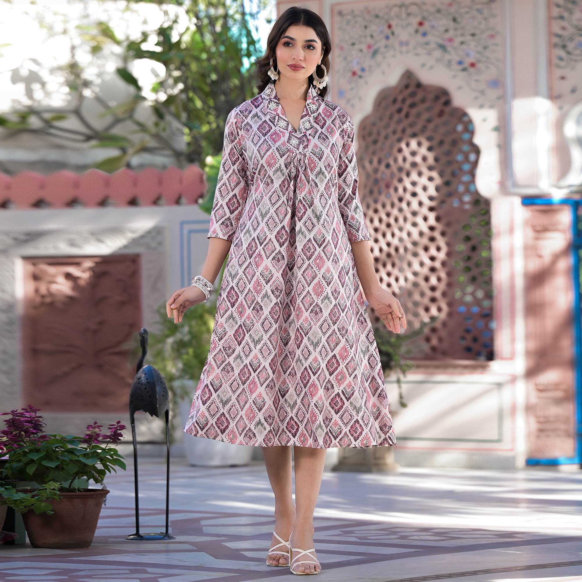 Buy online Navy Blue Leheriya A-line Kurti from Kurta Kurtis for Women by  Readiprint Fashions for ₹699 at 69% off | 2024 Limeroad.com